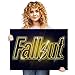 Displate Official Fallout Metal Poster Magnetic Mounting Licensed Artwork Modern Wall Decor Fallout Neon Poster 26.6x18.9 inch