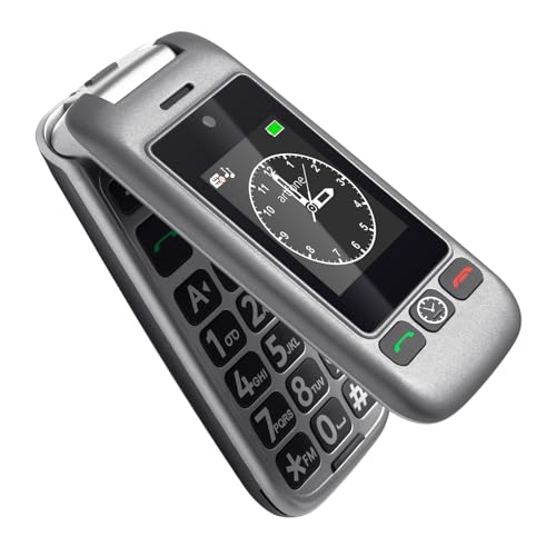 artfone G6 4G Telephone Portable Senior Débloqué丨Téléphone Portable à Clapet avec Grandes Touches丨Bouton SOS丨Double écran丨Station de...
