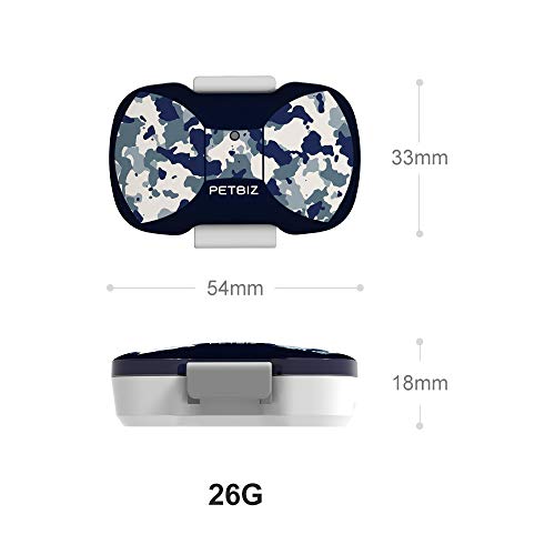 PETBIZ G20 GPS Pet Tracker, 30 Days Battery Life, IPX7 Waterproof GPS Tracker for Cat and Dogs (Ice camo)