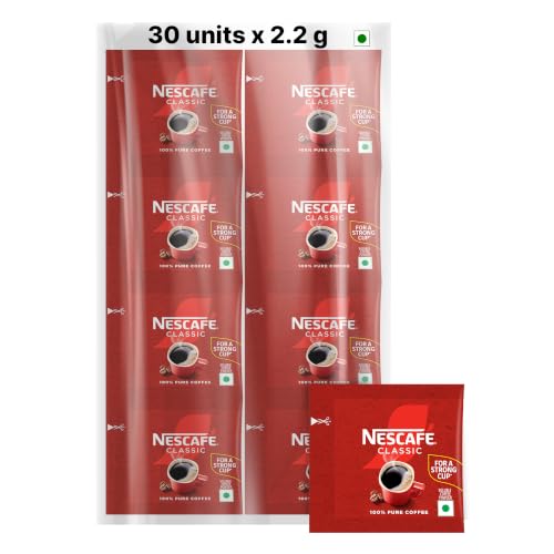 Nescafé Classic Instant Coffee Powder, 66g, (30 units x 2.2 g eac...