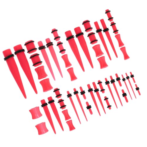 BESPORTBLE Earring Gauge Kit 48pcs Acrylic Gauge Earrings Cool Ear Studs for Men Women