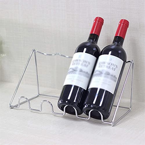 Soporte decorativo de vino de acero inoxidable tamaño M miniatura 1