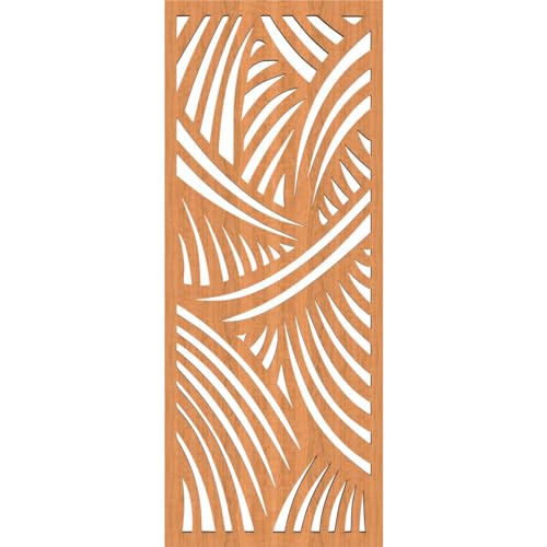 Image of Chester Decorative Pierced Fretwork Wood Wall Panels, 9 3 /8 inchW x 24 3 /8 inchH x 3 /8 inchT, Cherry