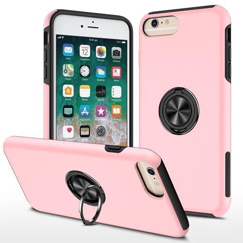 Coque iPhone 6 Plus antichoc avec anneau rotatif et protection intégrale