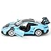 RMZ City 1:36 Scale Porsche 911 GT3 RS Car Model, Diecast Pull Back Vehicles, Model Toy Cars, Doors Open, Collection Kids Toy for Aged 3 and up, Gift Blue