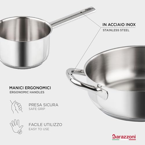 Barazzoni Chef Line Kasserolle mit 2 Griffen, Durchmesser 22 cm, 3,8 l – Ansicht 5
