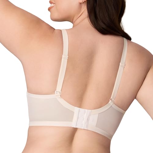 PLAYTEX Women's Unlined Lace Underwire, Plus Size Bras Available, Balconette, 4-Way Support, Convertible2