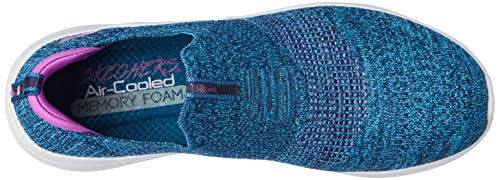 Image of Skechers Women Ultra Flex 2.0 Pretty Dazzlin Slip Ons Navy /Purple