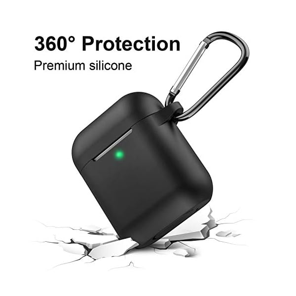 AirPods Case, Full Protective Silicone AirPods Accessories Cover Compatible with Apple AirPods 1&2 Wireless and Wired… – Bild 4