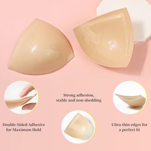 DEPOVOR Large Size Double-sided Sticky Inserts Lightly Padded for D+ Cups, Reusable Adhesive Lifting Bras for Large Bust2