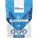 L-Glutamine 1kg - Pure Micronised L-Glutamine Powder - Amino Acid - Muscle Growth & Recovery Supplement- Gut Health - Mix in Protein - Pre and Post Workout - 200 Servings (1Kg, Unflavoured)