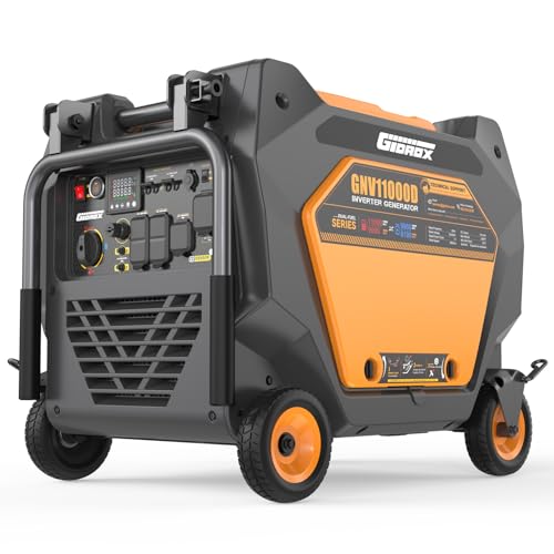 11000W Dual Fuel Inverter Generator for Home Backup, RV, & Camping - Super Quiet with ATS Ready...