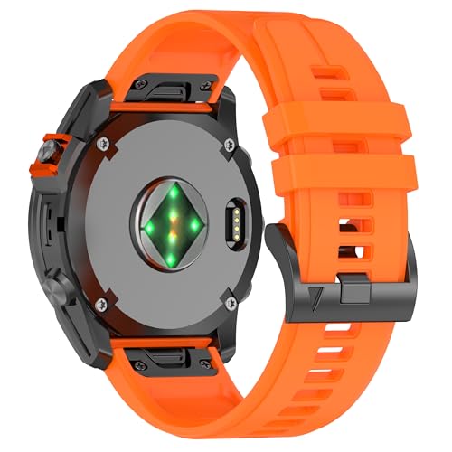 Image of XMUXI Compatible with Garmin Fenix 7X Pro Watch Band,Silicone Sport Strap 26mm for Fenix 8 51mm /Fenix 7X,6X,6X Pro,5X,5X Plus,3 HR,Tactix,Enduro,Instinct 2X,Quatix 3(No Watch)