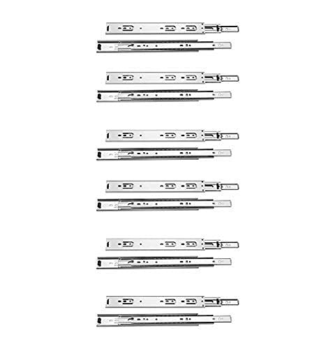 Telescopic Drawer Slides - 10 Inch, Silver -1