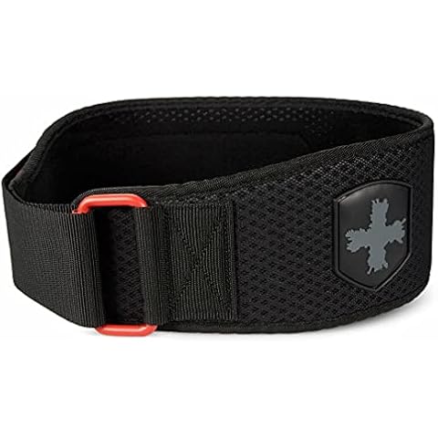 Harbinger 4.5" Hexcore Weightlifting Belt, Red Cover