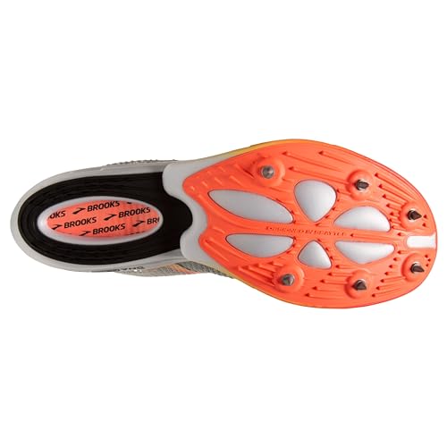 Brooks Brooks Unisex Hyperion Elite MD, Mid Distance Track Running Shoe, Men & Women - Illusion Blue/Coral/Orange - 9.5 Medium