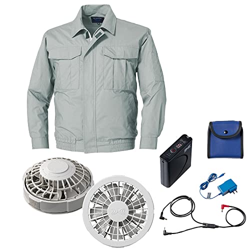 【新品】　空調服（セフト研究所）３点セット　ブルゾン、ベスト、スターターキット フルセット】空調服®パワーファンスターターキット+空調服®難燃