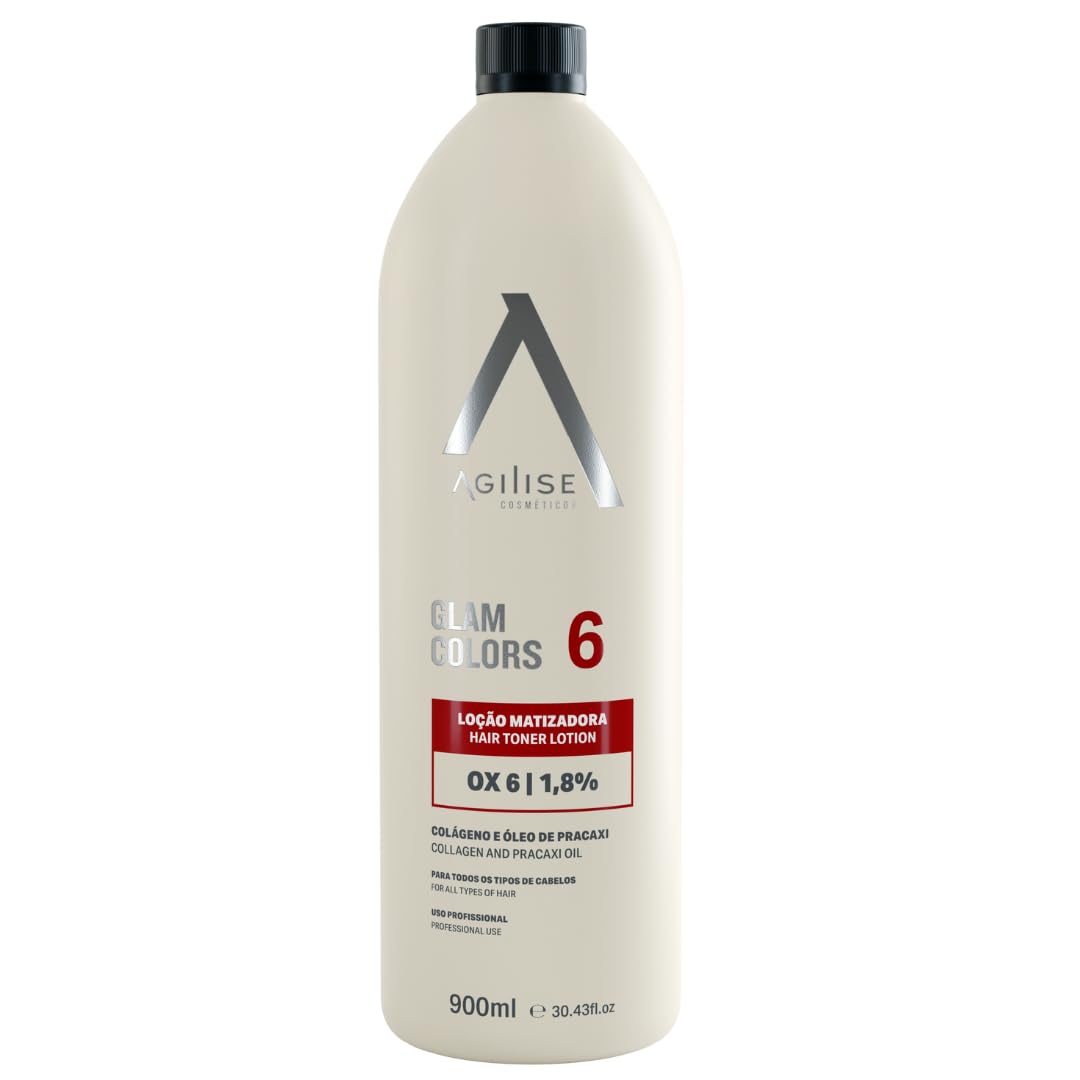 agilise HYDROGEN PEROXIDE HAIR TONER LOTION 6 | COLLAGEN & PRACAXI OIL
