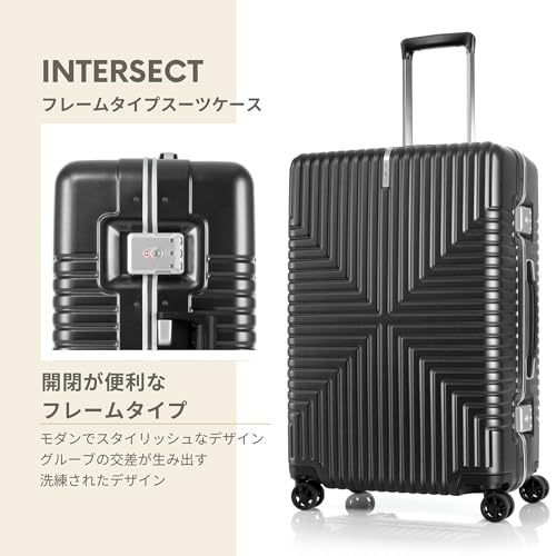[サムソナイト] スーツケース インターセクト スピナー 68/25 FR 73L 68cm 4.5kg GV5*09002 BLACK ブラック
