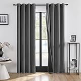 COCO TOP Complete 100% Blackout Curtain 52x84 Inch - Antique Copper Bronze Grommet Thermal Insulated