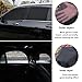4PCS Car Window Shades with Zipper,Breathable Car Window Cover Baby Window Shades for Car,Camping Essentials Side Window Sun Shade for Privacy Protection Fits Most Cars