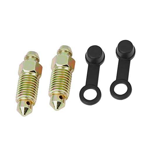 A ABSOPRO Motocicleta M10x1.25mm Banjo Perno Hemofílico Tornillo con Tapa (Juego de 2)