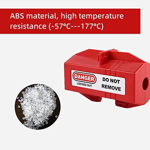Omgtmd Lockout Tagout Plug Lock Universal Forklift,Cylinder,Electrical Plug Lockout Device 110 And 220 Volt Plugs 4.5 X 3 Inch Lock Out Tag Out 4 Pack #TOP3