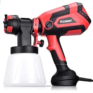 AOBEN Paint Sprayer, 750W Hvlp Spray Gun, Electric Paint Gun with 4 Nozzles, 1000ml Container for Home and Outdoors…