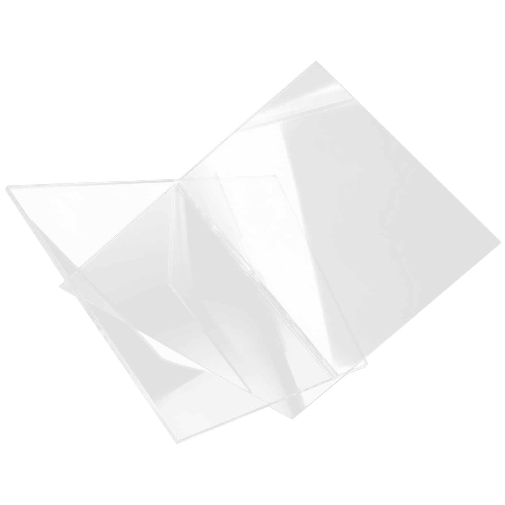 STOBAZA Adjustable Acrylic Book Display Stand Book Holder for Vertical Reading Modern Bookshelf Accessory