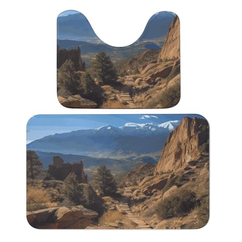TKJMCSW Pikes Peak�R�����h�o�X�}�b�g 19.75�C���`x31.55�C���` �z�����o�X���[�����O2���Z�b�g �V�����[���O �m���X���b�v�V�����[�}�b�g �h�A�G���g�����X ���� �T�C�h�V���N �t�����g�t���A�}�b�g �g�C�� U���^�}�b�g