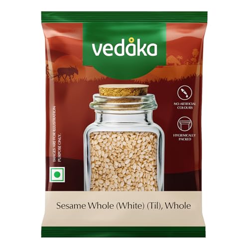 Amazon Brand - Vedaka Sesame | Whole | 100 G | White Til