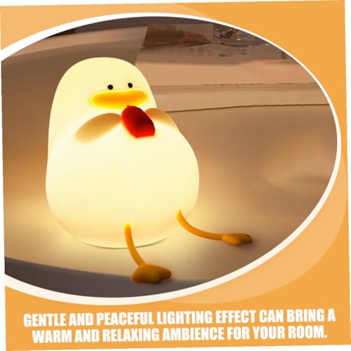 Lámpara de noche silicona pato Artibetter para dormitorio miniatura 6