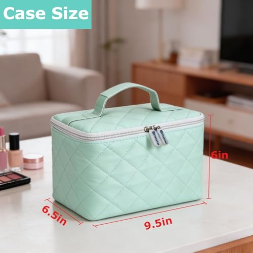 Image of Hand Mixer Storage Case for KitchenAid 5, 6, 7 and 9 Speed Mixers | Portable Design With Carry Handle For Home Bakers, Kitchen Storage, Baking Classes And Travel, Green - Case Only