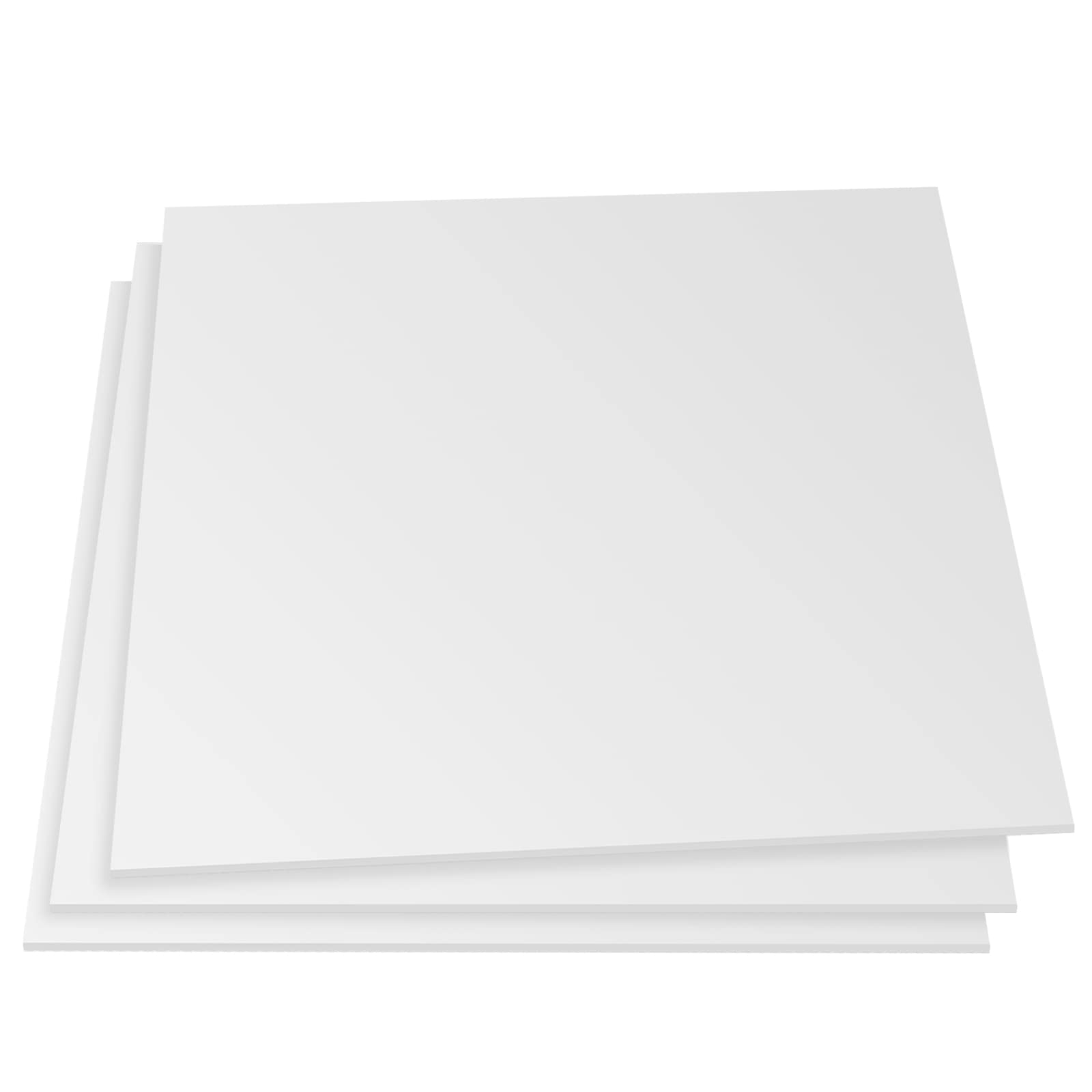 White Plastic Sheets - 6 Pack for Crafts & Displays -5