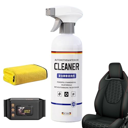 Limpiador Interior para Coches,Herramienta de Limpieza para Asientos de Vehículo - Limpiador Multifunción De 500ml Con Secado Rápido Para Salpicadero, Tapicería Y Alfombras De Automóvil