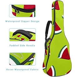 Housse étanche pour guitare acoustique avec double bandoulière et poche Motif mariage, Multicolore 09, 42.9×16.9×4.7 in… - Les Beatles, Paul McCartney, John Lennon, RIngo Starr, George Harrison Housse étanche pour guitare acoustique avec double bandoulière et poche Motif mariage, Multicolore 09, 42.9x16.9x4.7 in… – Image 4