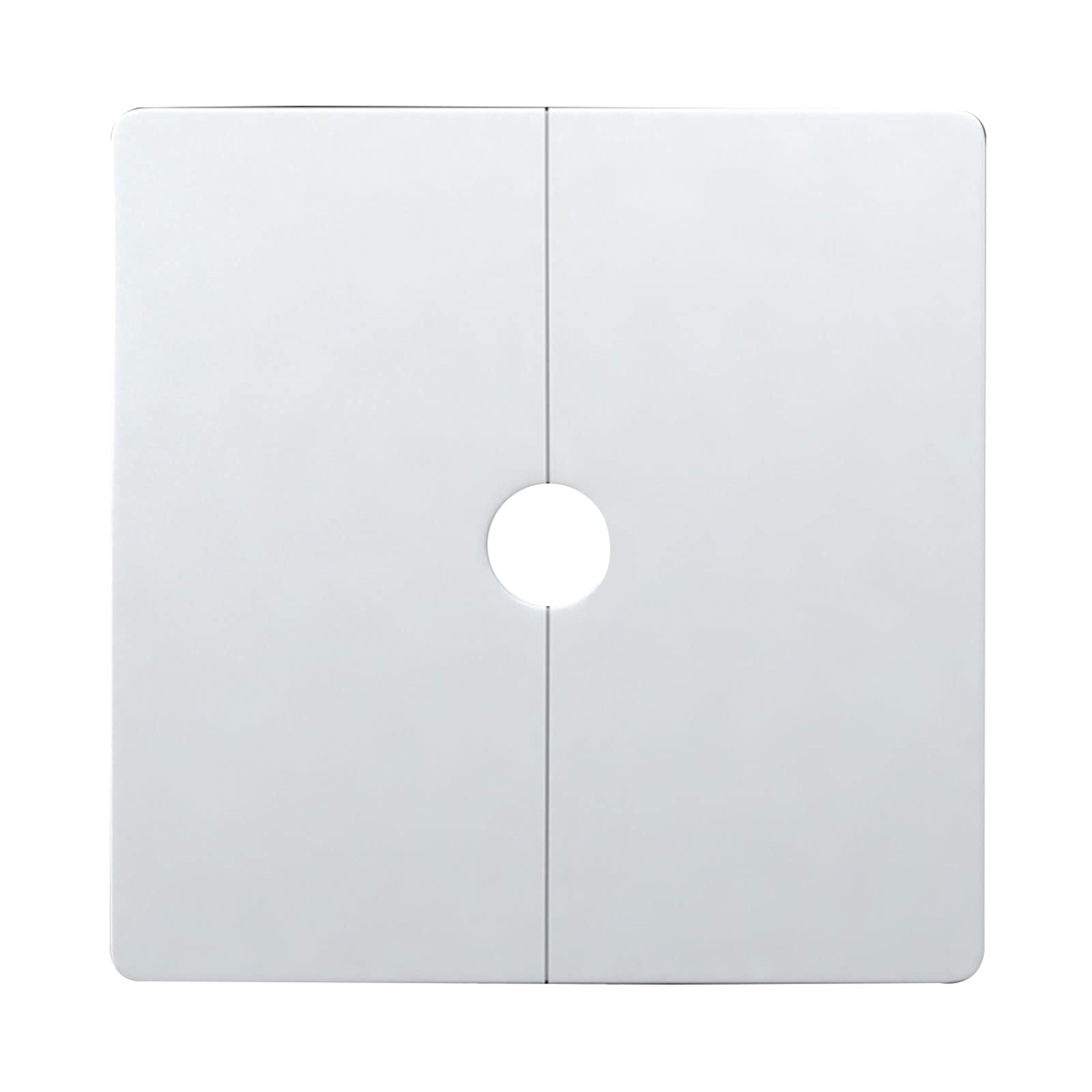 Purplelily White Plastic Split Square Escutcheon Plate Wall Split Flange For 0.47''/0.87''/1.26'' Diameter Pipe Household Hardware