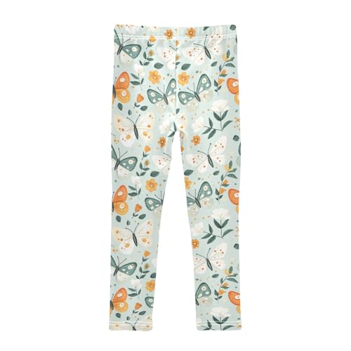 Girls Leggings Farmhouse Butterfly Flower Toddler Girls Clothes Leggings for Girl Toddler Girl Trousers2