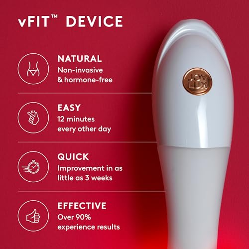 Image of Joylux vFit Red Light device, Photonic Gel & Wipes Set (3-Pack Set) - Feminine Health Red Light Device for Women, Promotes Natural Hydration, For At-Home Self-Care