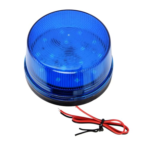 Gyrophare Stroboscopique, 12 V LED Gyrophare Lumières Clignotantes Bleues Avec Alarme Sonore D'urgence Pour Camions, Bus De Véhicules