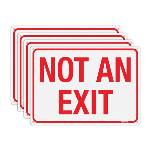 Plaques Not An Exit T&R durables en aluminium réfléchissant de qualité