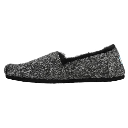 TOMS Womens Alpargata Cozy Belmont Slip On Flats Casual - Black3