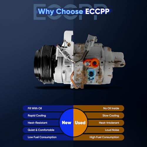 Image of ECCPP Fast Cooling AC Compressor with Clutch 2003-2009 Fit for Lexus GX470 4.7L AC Compressor