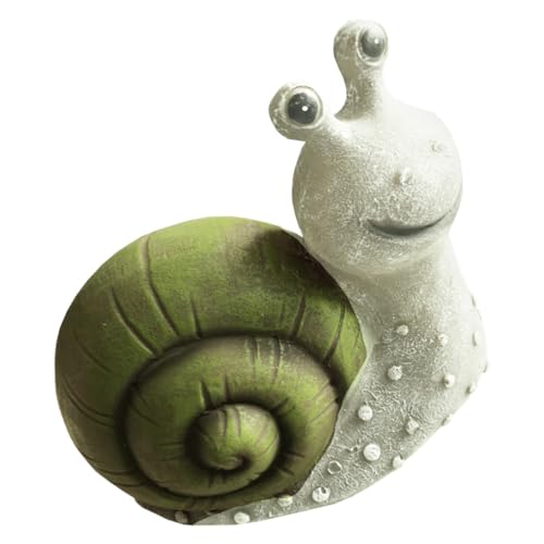 Escargot solaire vert pour illuminer vos soirées d'été au jardin et vos allées