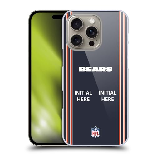 Coque iPhone 16 Chicago Bears personnalisée protection rigide arrière NFL football