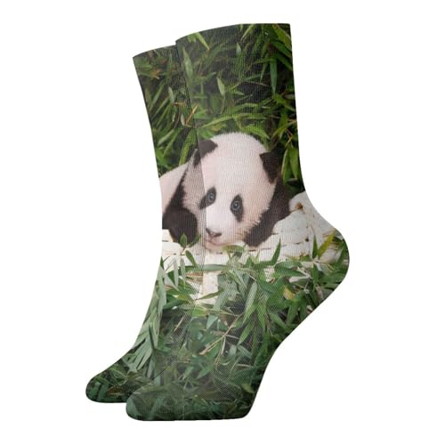 QAZWZML Bonitos calcetines estampados de panda, calcetines casuales y cálidos, adecuados para el hogar diario o actividades al aire libre