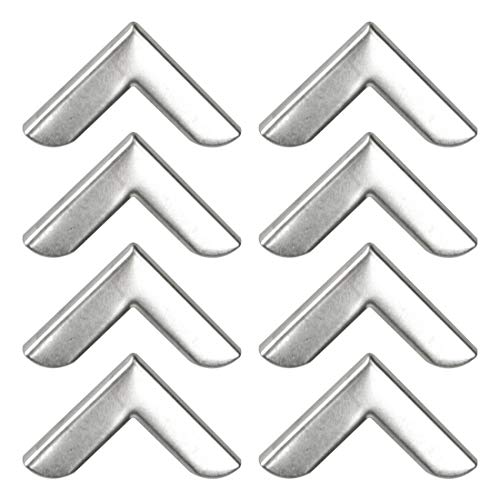Image of uxcell Box Corner Protectors Vintage Silver Tone Guard Edge Cover Book Scrapbooks Albums Jewelry Box Corner Decor Pack of 10