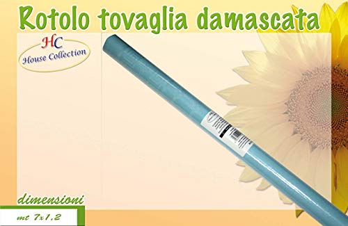 Rotolo, Tovaglia , Damascata, Celeste, 7 Metri, 120 Cm
