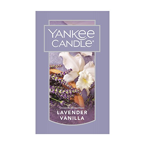 Yankee Candle Lavender Vanilla Scented Classic 22oz Large Jar Single Wick Candle with Over 110 Hours of Burn Time. Perfect for Relaxing Evenings Events and Gifting