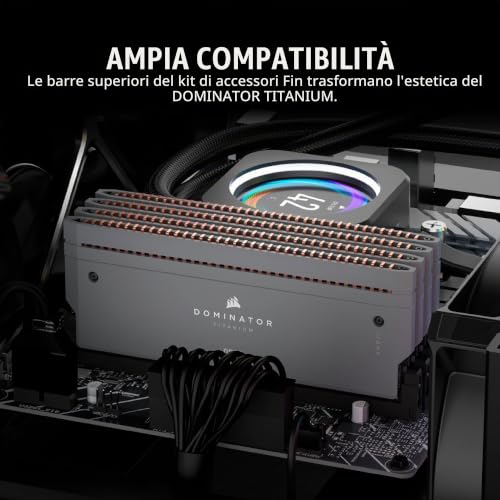 Kit Accessorio Fin per RAM Dominator Titanium (grigio - RAM - Immagine 4